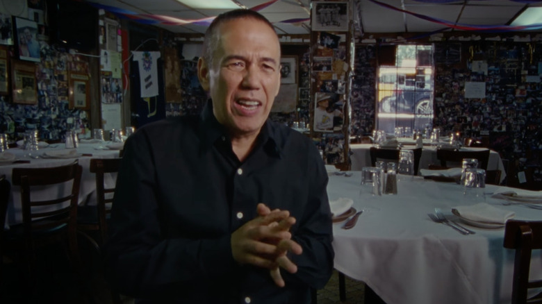 Gilbert Gottfried in restaurant