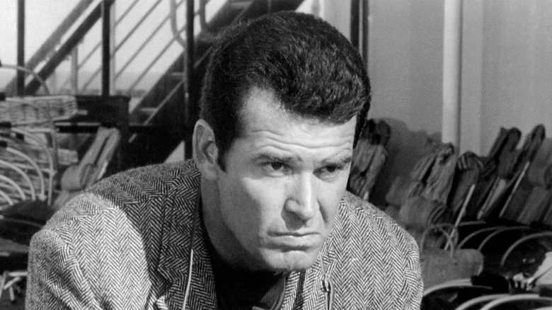 James Garner glares