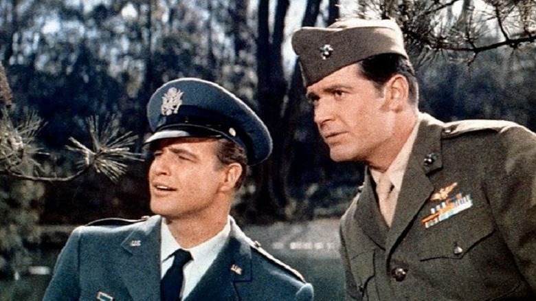 James Garner in military garb