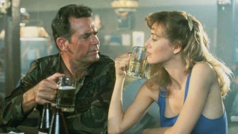 James Garner drinks at bar