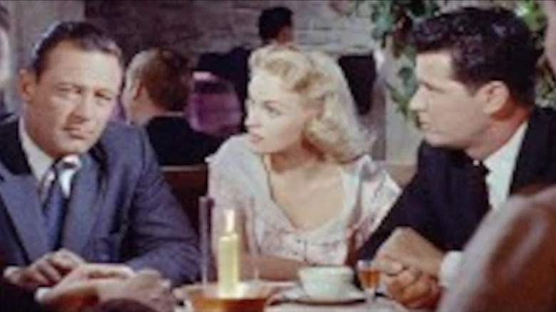 James Garner sits at table