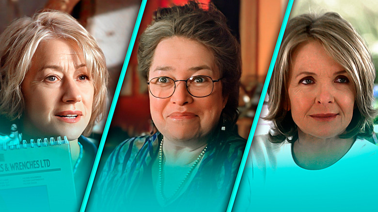 Helen Mirren Kathy Bates Diane Keaton side-by-side