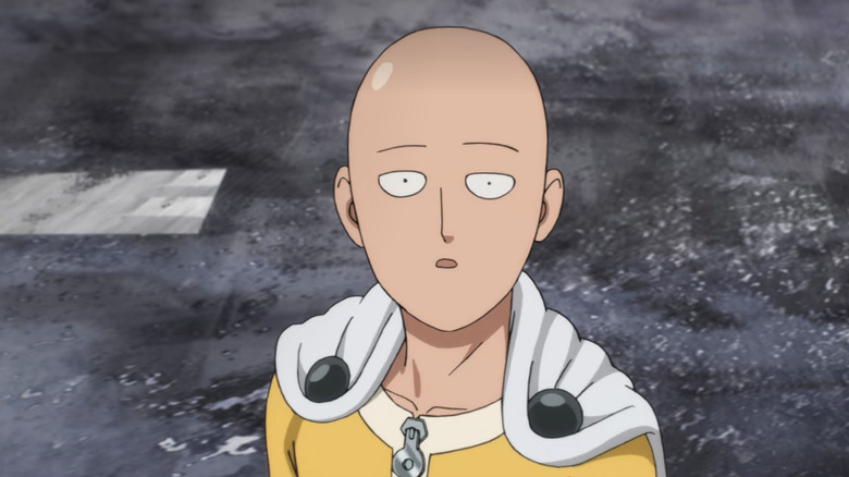 Saitama looks on in wonder