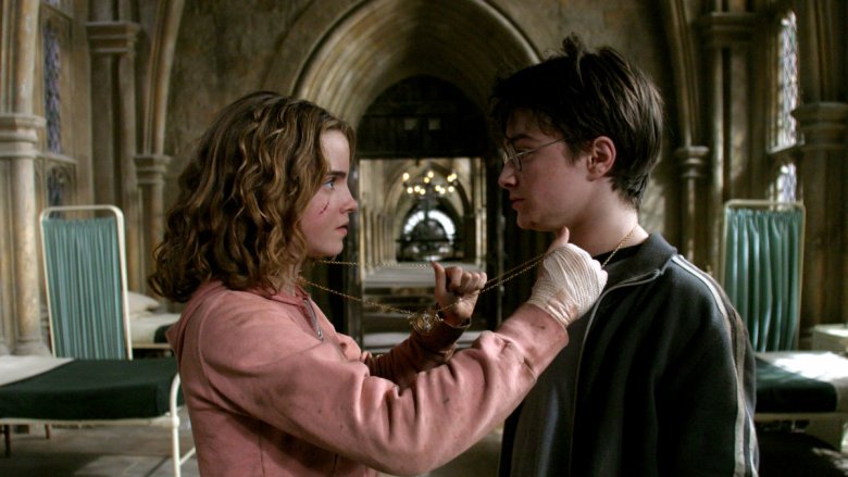 Emma Watson and Daniel Radcliffe in Harry Potter and the Prisoner of Azkaban