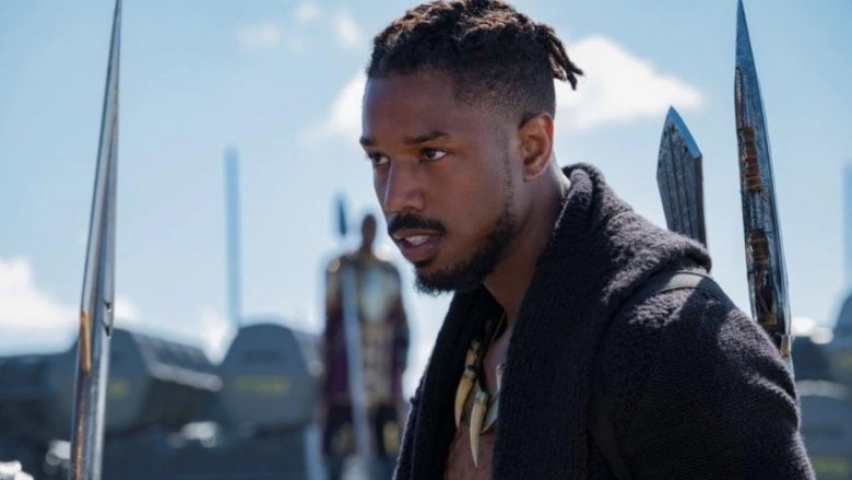 Michael B. Jordan as Killmonger in Black Panther