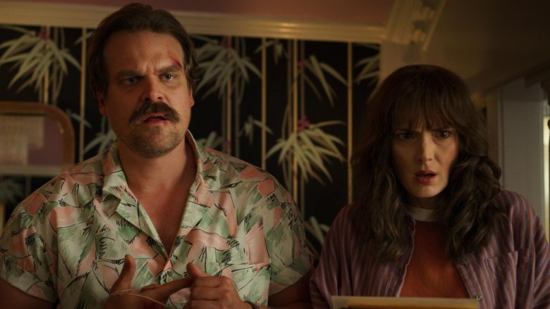 David Harbour and Winona Ryder in Stranger Things season three