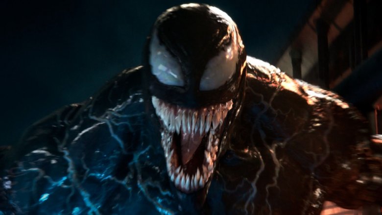 Venom looking at the camera