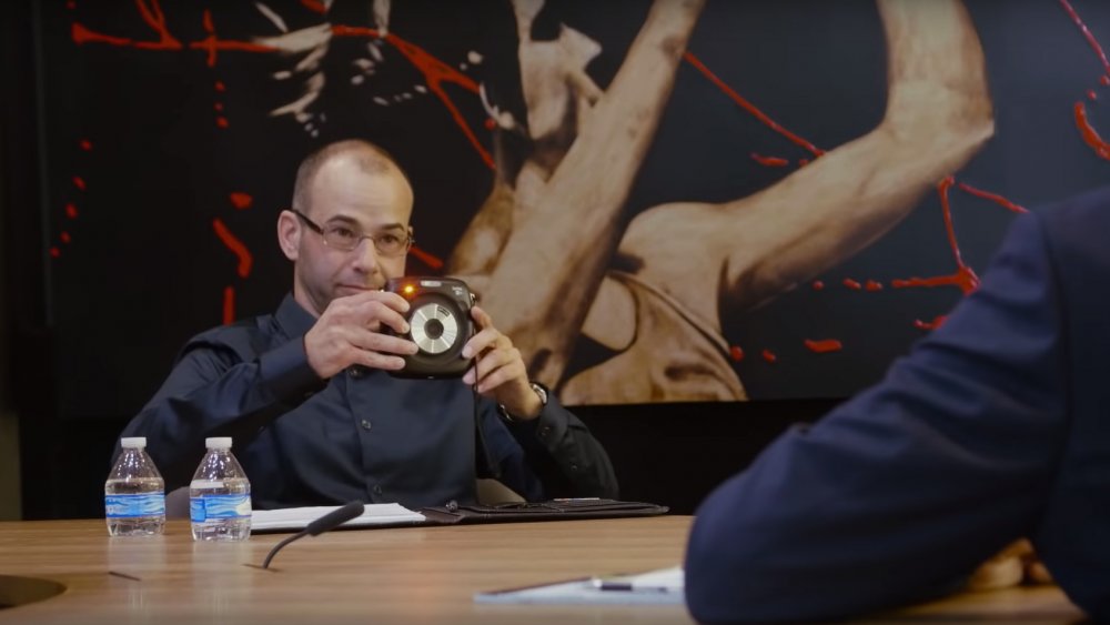 Murr in a job interview in Impractical Jokers: The Movie