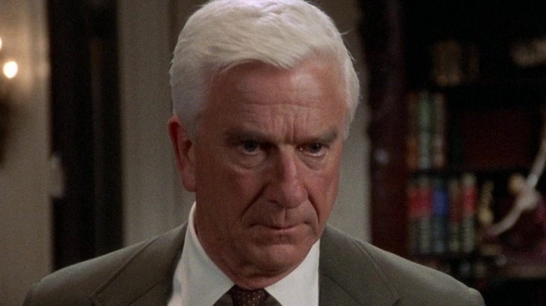 Frank Drebin looking surprised