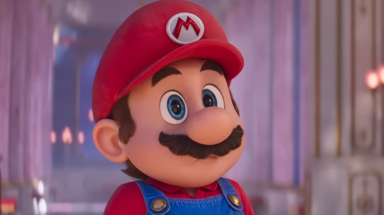 Mario looking upset