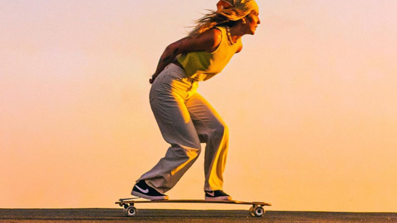 Woman on BrakeBoard