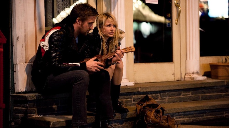 Dean and Cindy sitting on stoop