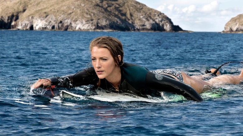 Nancy paddling surfboard