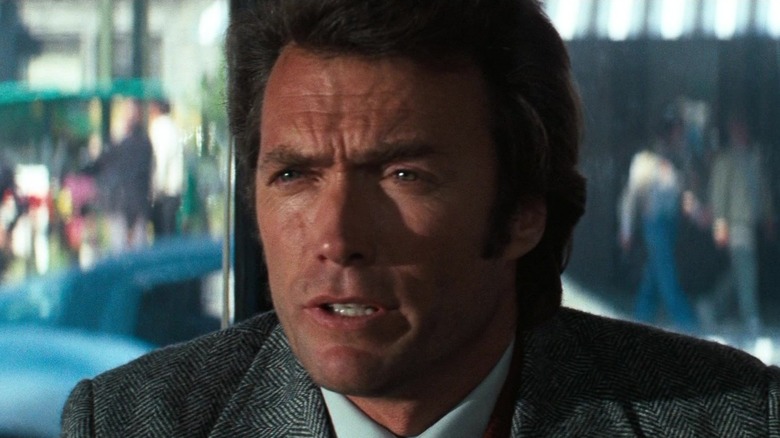 Harry Callahan looking tough