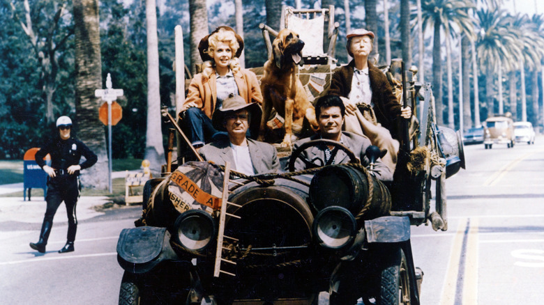 The Beverly Hillbillies in car