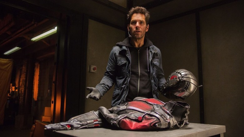 Scott Lang discovers the Ant-Man suit