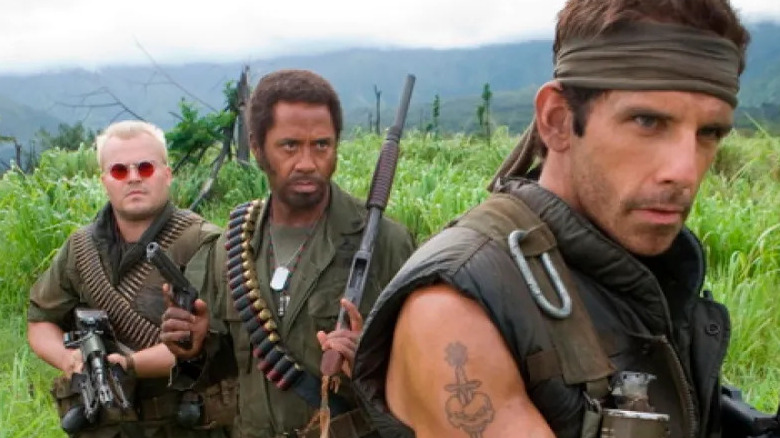 Stiller, Downey, and Black in the jungle