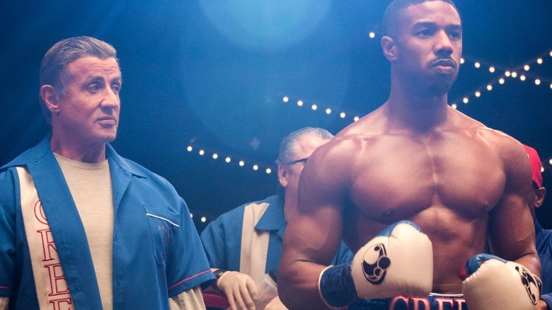 Adonis in the ring with Rocky