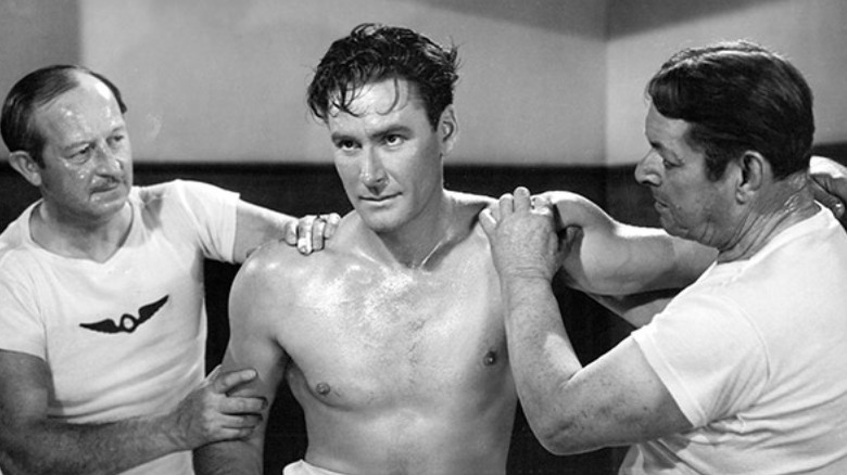 Errol Flynn in training