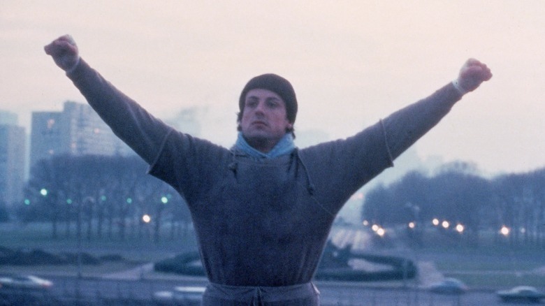 Rocky training for the big fight