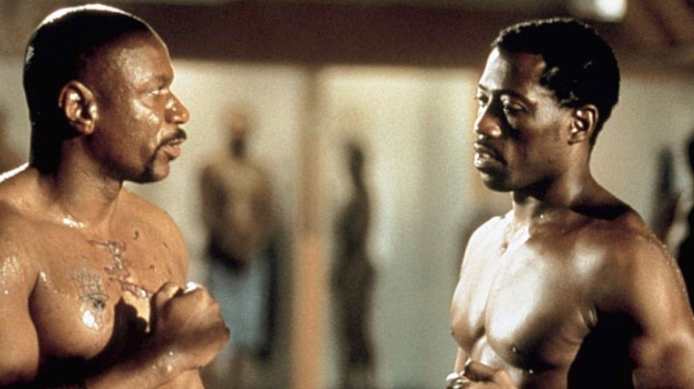 Rhames and Snipes in the ring