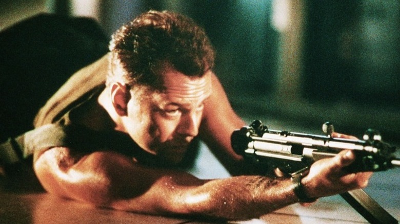 John McClane with a gun