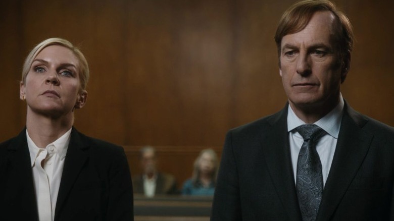 Saul Goodman and Kim Wexler in court