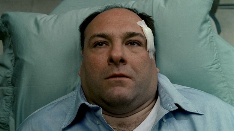 Tony Soprano in the hospital