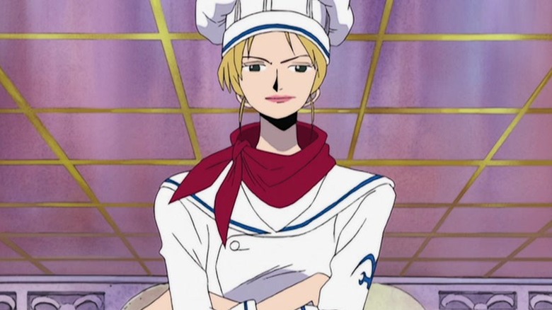 Jessica in chef outfit