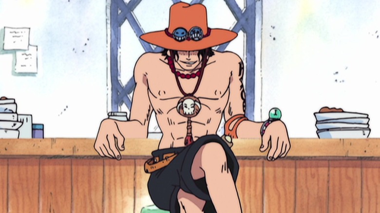 Portgas D. Ace lounging