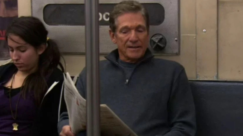 Maury Povich on subway