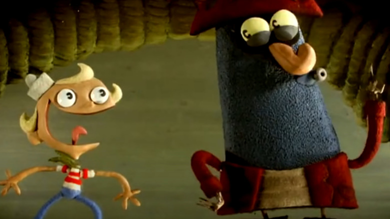 Flapjack and Captain K'nuckles converse