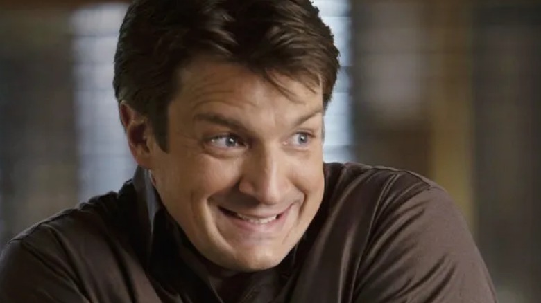 Richard Castle laughing