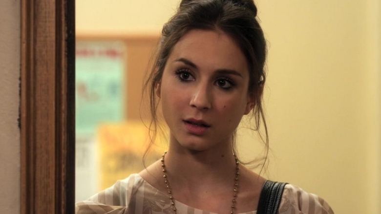 Spencer Hastings in a doorway