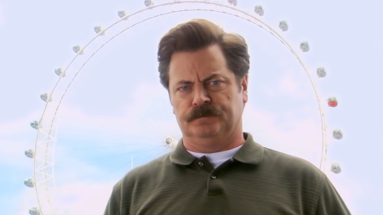 Ron Swanson is unimpressed with the Eye of London