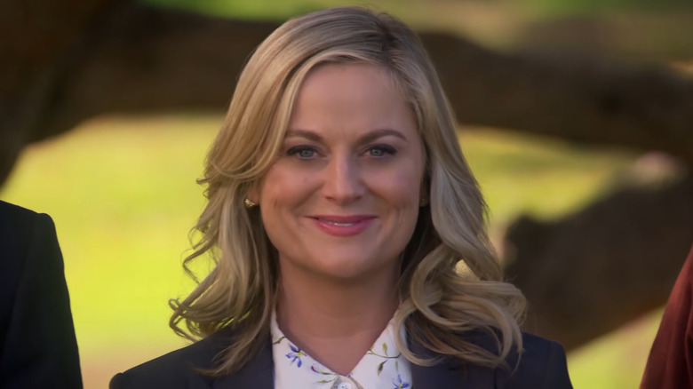 Leslie Knope smiles