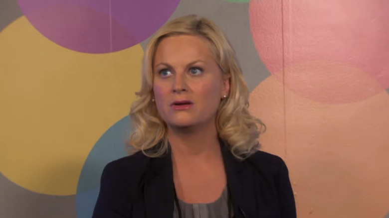 Leslie Knope looks confused