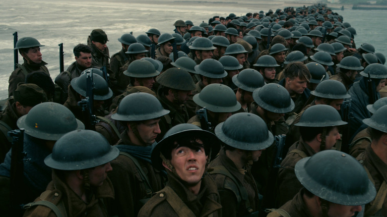 Soldiers on a boat in Dunkirk