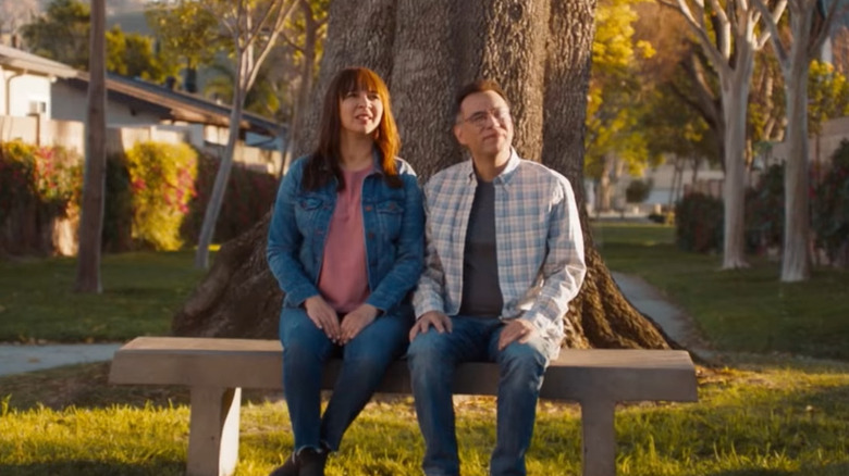 Oscar and June on bench