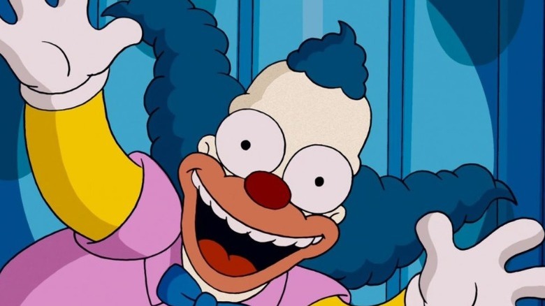 Krusty smiling waving