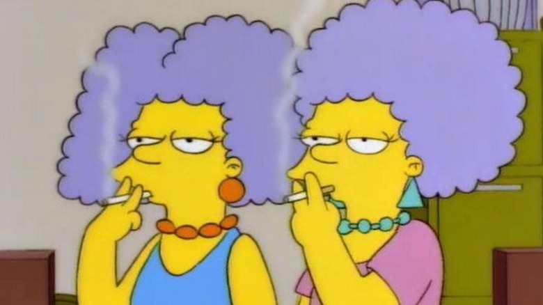 Patty Selma smoking