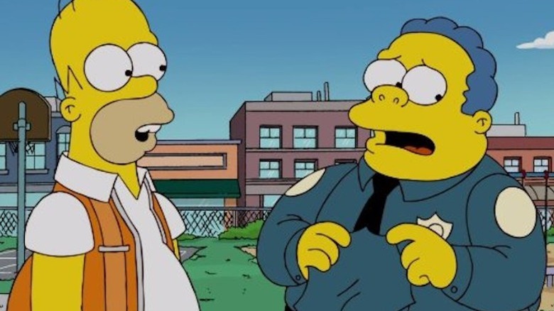 Chief Wiggum concerned