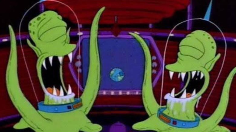 Kang and Kodos laughing