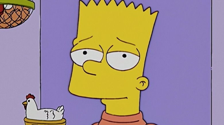 Bart Simpson smug smile