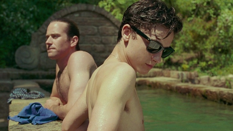 Oliver and Elio swimming