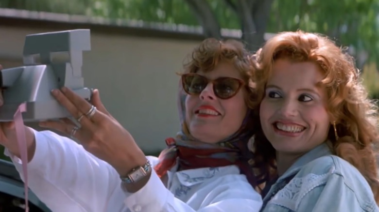 Thelma and Louise taking picture