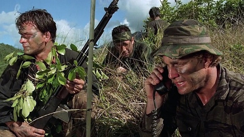 Rhodes' elite commando team in the jungle