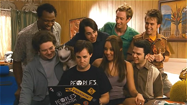 Sydney White smiling with her friends