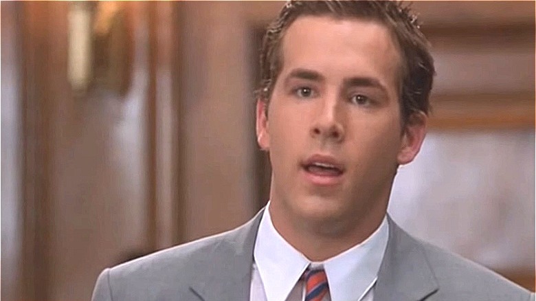 Ryan Reynolds wearing a suit