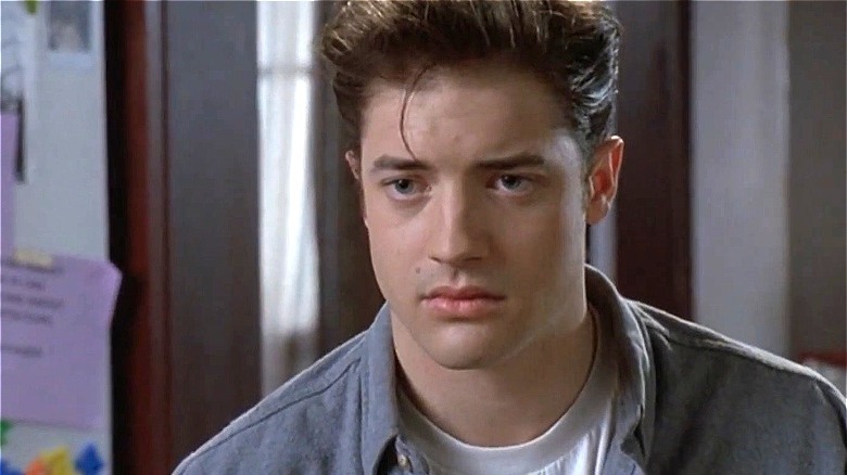 Brendan Fraser looking sad